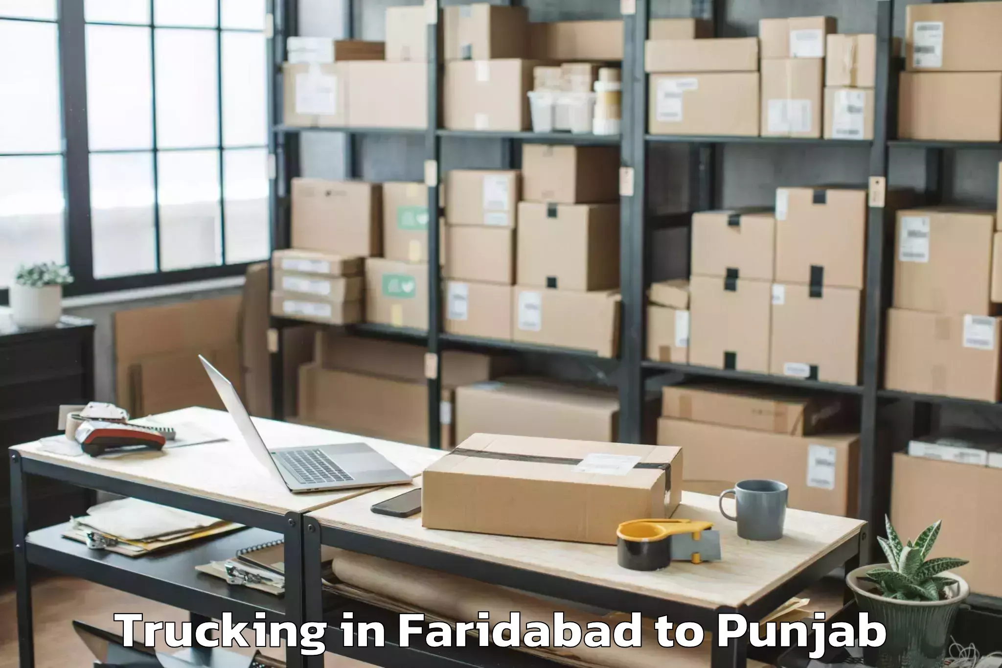 Affordable Faridabad to Vr Mall Ambarsar Trucking